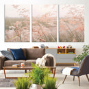 Pastel Grasses Wall Art Canvas Print – Framed Soft Meadow