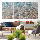 Clear Water Wall Art Canvas Print – Framed Sunlit Ocean