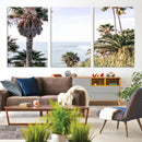 Coastal Palm Trees Wall Art Canvas Print – Framed Ocean
