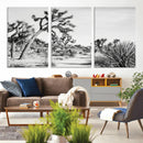 Joshua Tree Wall Art – Black & White Canvas Print, Nature by MyGreatCanvas | Canvas Wall Art Prints | Photo Prints & Wall Decor
