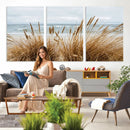 Beach Grass Wall Art Canvas Print – Framed Coastal Dunes Art by MyGreatCanvas | Canvas Wall Art Prints | Photo Prints & Wall Decor