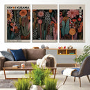 Modern Japanese Wall Art Canvas Print – Framed Abstract