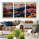Modern Japanese Wall Art Canvas Print – Framed Contemporary