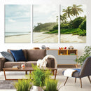 Relaxing Beach Wall Art Canvas Print – Framed Ocean View
