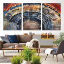 Tree Rings Wall Art Canvas Print – Framed Petrified Wood