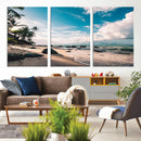 Tropical Beach Wall Art Canvas Print – Framed Ocean Waves by MyGreatCanvas | Canvas Wall Art Prints | Photo Prints & Wall Decor