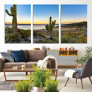 Saguaro Cactus Wall Art Canvas Print – Framed Desert Sunset by MyGreatCanvas | Canvas Wall Art Prints | Photo Prints & Wall Decor