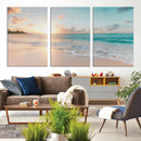 Beach Sunset Wall Art Canvas Print – Framed Ocean Waves