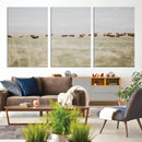 Bison Herd Wall Art Canvas Print – Framed Western Bison