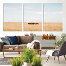 Bison Grassland Wall Art – Framed Minimal Nature Canvas by MyGreatCanvas | Canvas Wall Art Prints | Photo Prints & Wall Decor
