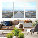 Beach Boardwalk Wall Art Canvas Print – Framed Coastal