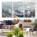 Snowy Peaks Wall Art Canvas Print – Alpine Wilderness