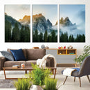 Wilderness Wall Art Canvas Print – Misty Forest Nature
