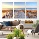 Ocean Sunset Wall Art Canvas Print – Nautical Beach