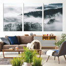 Foggy Forest Landscape Wall Art Canvas Print – Misty by MyGreatCanvas | Canvas Wall Art Prints | Photo Prints & Wall Decor