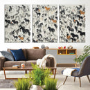 Wild Horse Stampede Wall Art Canvas Print – Monochrome by MyGreatCanvas | Canvas Wall Art Prints | Photo Prints & Wall Decor