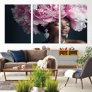 Black Beauty Petal Crown Wall Art Canvas Print – Floral by MyGreatCanvas | Canvas Wall Art Prints | Photo Prints & Wall Decor