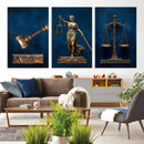 Lady Justice Wall Art Canvas Print – Elegant Gold Legal by MyGreatCanvas | Canvas Wall Art Prints | Photo Prints & Wall Decor