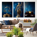 Lady Justice Wall Art Canvas Print – Elegant Gold Legal by MyGreatCanvas | Canvas Wall Art Prints | Photo Prints & Wall Decor
