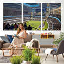 Chicago Dome Stadium Wall Art Canvas Print – Framed Modern