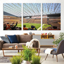 Cleveland Browns Stadium Wall Art Canvas Print – Framed NFL