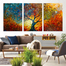 Yggdrasil Tree of Life Mosaic Stained Glass Wall Art, Tree
