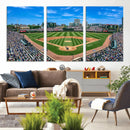 Wrigley Field Baseball Stadium Canvas Wall Art – Packed by MyGreatCanvas | Canvas Wall Art Prints | Photo Prints & Wall Decor
