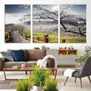 Sakura Cherry Blossom Pathway Canvas Wall Art – Tranquil