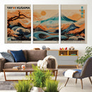 Yayoi Kusama Inspired Japanese Landscape Wall Art Canvas by MyGreatCanvas | Canvas Wall Art Prints | Photo Prints & Wall Decor