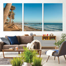 Scenic Beach Wall Art Canvas Print – Tall Palm Trees, Sandy by MyGreatCanvas | Canvas Wall Art Prints | Photo Prints & Wall Decor