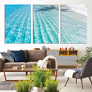 Crystal Clear Ocean Water Sunlit Reflections Palm Shadow Sandy Beach Tropical Wall Art for Home, Office Decor by MyGreatCanvas | Canvas Wall Art Prints | Photo Prints & Wall Decor