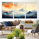 Warm Clouds Abstract Mountain Wall Art, Modern Landscape by MyGreatCanvas | Canvas Wall Art Prints | Photo Prints & Wall Decor