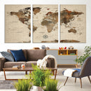 World Map Canvas Print – Framed Detailed Map of the World by MyGreatCanvas | Canvas Wall Art Prints | Photo Prints & Wall Decor