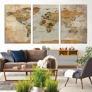 World Map Canvas Print – Detailed Map of the World Wall Art by MyGreatCanvas | Canvas Wall Art Prints | Photo Prints & Wall Decor
