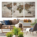 World Map Canvas Print – Framed Detailed Map of the World by MyGreatCanvas | Canvas Wall Art Prints | Photo Prints & Wall Decor