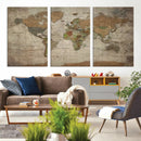 World Map Canvas Print – Framed Travel Map Wall Art for by MyGreatCanvas | Canvas Wall Art Prints | Photo Prints & Wall Decor