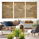 World Map Canvas Print – Framed Travel Map Wall Art for by MyGreatCanvas | Canvas Wall Art Prints | Photo Prints & Wall Decor