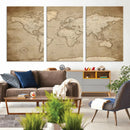 Colorful Watercolor World Map Canvas Wall Art – Framed by MyGreatCanvas | Canvas Wall Art Prints | Photo Prints & Wall Decor