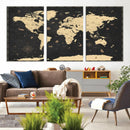 World Map Canvas Print – Detailed Map of the World Wall Art by MyGreatCanvas | Canvas Wall Art Prints | Photo Prints & Wall Decor