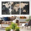 World Map Canvas Print – Detailed Map of the World Wall Art by MyGreatCanvas | Canvas Wall Art Prints | Photo Prints & Wall Decor