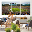 Green Bay Packers Stadium Wall Art Canvas Print, Lambeau