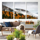 Autumn Forest Wall Art Canvas Print, Foggy Mountain by MyGreatCanvas | Canvas Wall Art Prints | Photo Prints & Wall Decor