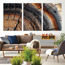 Abstract Tree Ring Wall Art Print – Natural Rustic Wood by MyGreatCanvas | Canvas Wall Art Prints | Photo Prints & Wall Decor