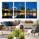 Austin Skyline Wall Art Canvas Print, Austin Downtown Night by MyGreatCanvas | Canvas Wall Art Prints | Photo Prints & Wall Decor