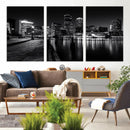 Boston Wall Art Canvas Print, Boston City Downtown Night by MyGreatCanvas | Canvas Wall Art Prints | Photo Prints & Wall Decor