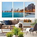 Chicago Wall Art Canvas Print, Chicago City Downtown Night by MyGreatCanvas | Canvas Wall Art Prints | Photo Prints & Wall Decor