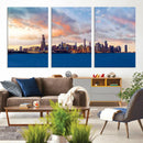 Chicago Wall Art Canvas Print - Chicago City Downtown Night by MyGreatCanvas | Canvas Wall Art Prints | Photo Prints & Wall Decor