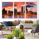 Chicago Wall Art Canvas Print - Chicago City Downtown Night by MyGreatCanvas | Canvas Wall Art Prints | Photo Prints & Wall Decor