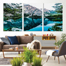 Alpine Mountain Lake Wall Art Canvas Print – Turquoise by MyGreatCanvas | Canvas Wall Art Prints | Photo Prints & Wall Decor
