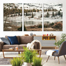 Snowy Mountain Landscape Wall Art Canvas Print, Alpine Pine by MyGreatCanvas | Canvas Wall Art Prints | Photo Prints & Wall Decor